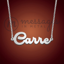 Silver Dashing Name Necklace Silver Dashing Name Necklace