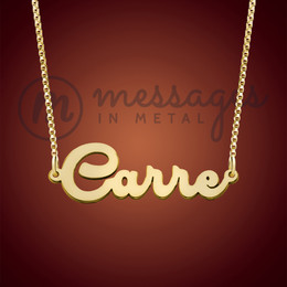 Gold Dashing Name Necklace Gold Dashing Name Necklace