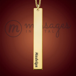 Pride Gold Name Bar Necklace Pride Gold Name Bar Necklace
