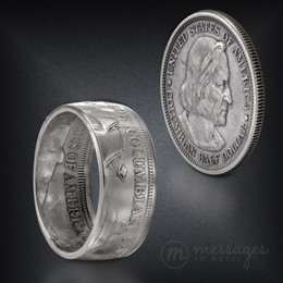 Columbian Exposition Half Dollar Handcrafted Ring Columbian Exposition Half Dollar Handcrafted Ring