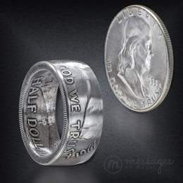Ben Franklin Half Dollar Handcrafted Ring Ben Franklin Half Dollar Handcrafted Ring