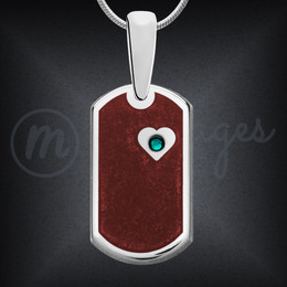 Customized Dog Tag Necklace With Birthstones Customized Dog Tag Necklace With Birthstones