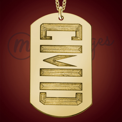 Gold Initials Necklace Charm Gold Initials Necklace Charm