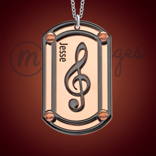 Sterling Silver Micropave CZ Music Note Necklace – Jewelure