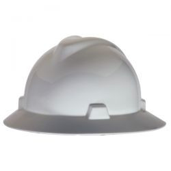 White MSA LST Protective Hat