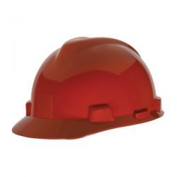 Red Half Brim  Protective Cap