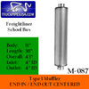 M-087 Type 1 Muffler for Freightliner Bus 11" x 36" 4" IN-OUT