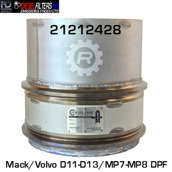 21212426 Mack/Volvo D11/D13/MP7/MP8 DPF (RED 52957)