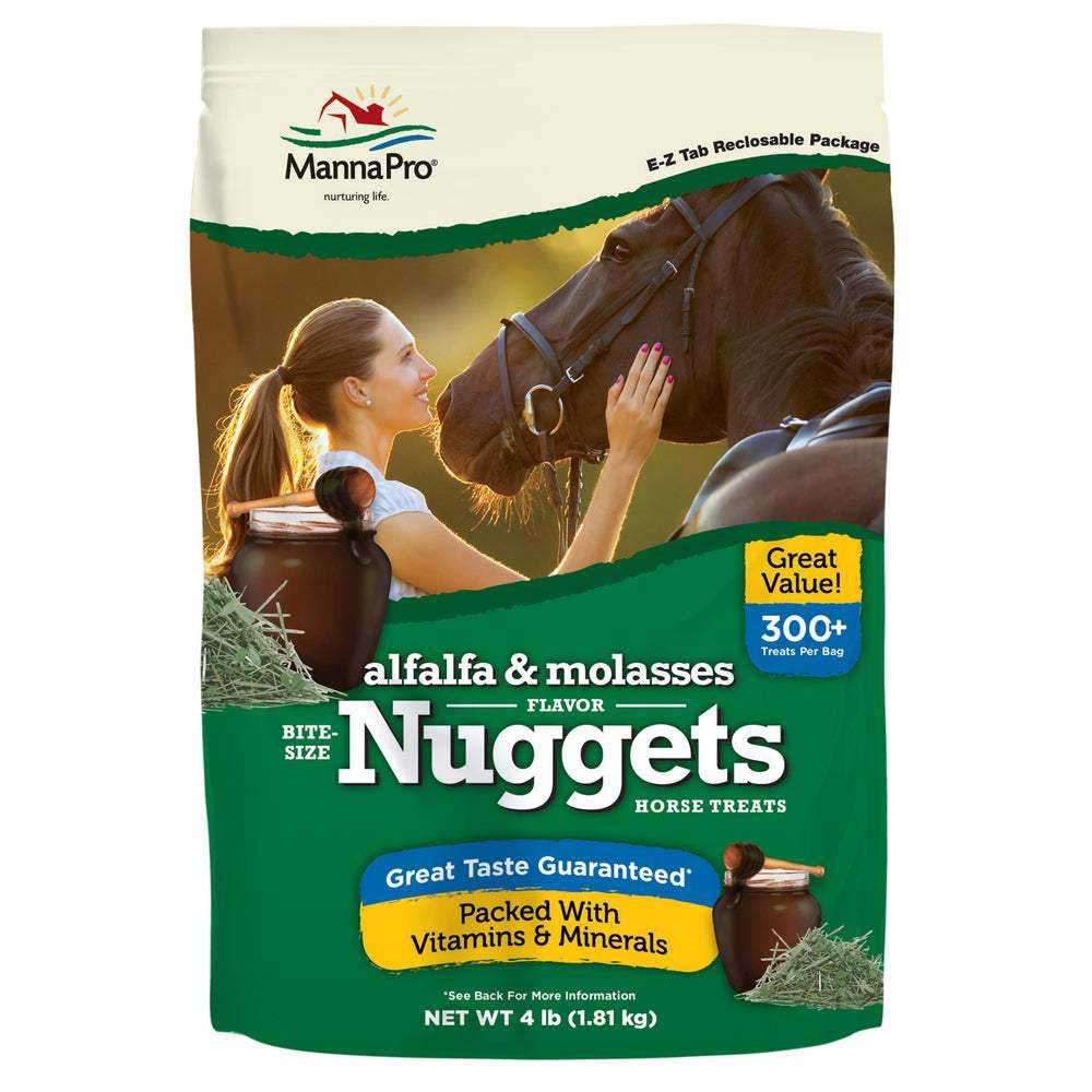 Manna Pro Alfalfa & Molasses Nuggets Treat - 4 lbs