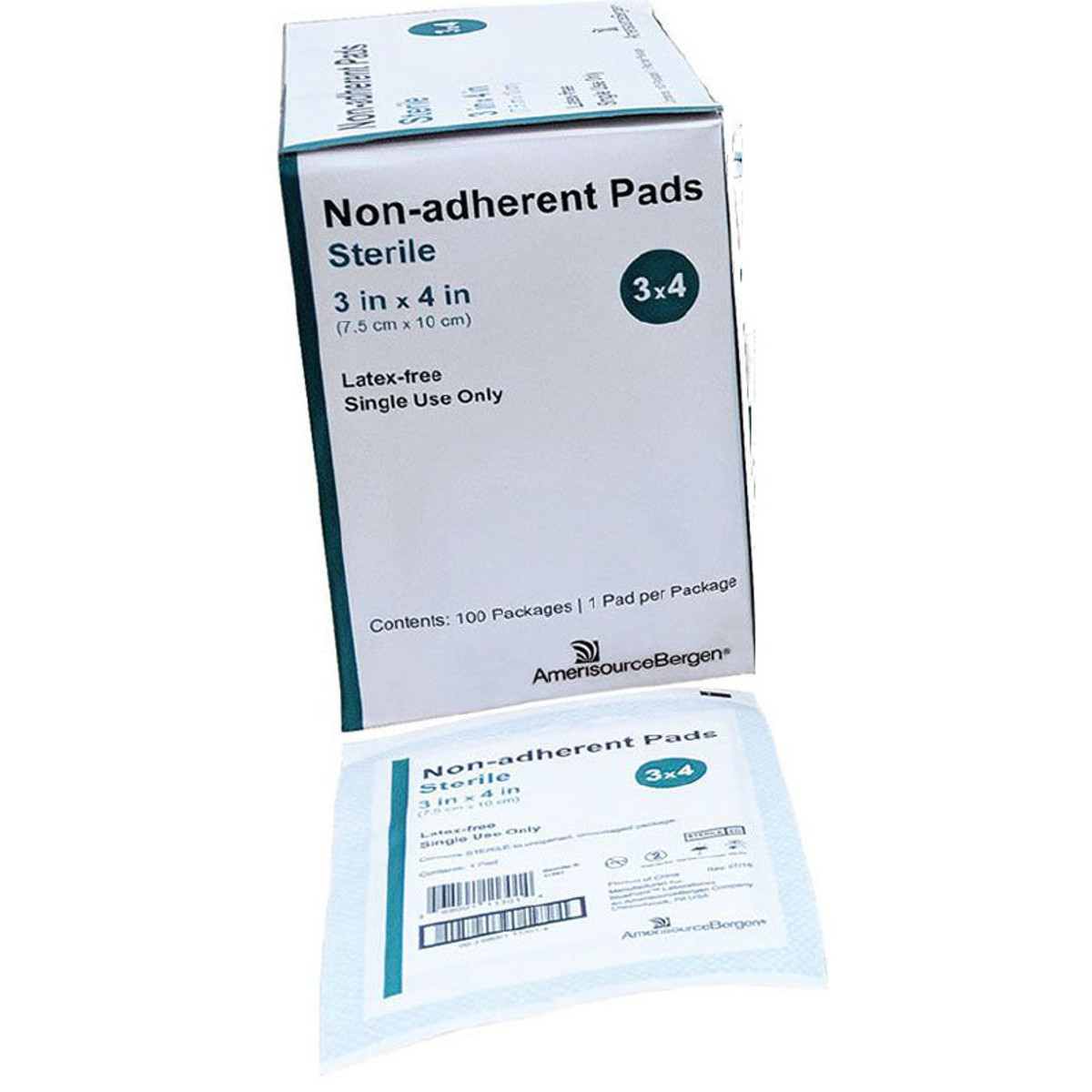 Sterile Non-adherent Pad (Telfa)- 3 x 4 - 100 ct