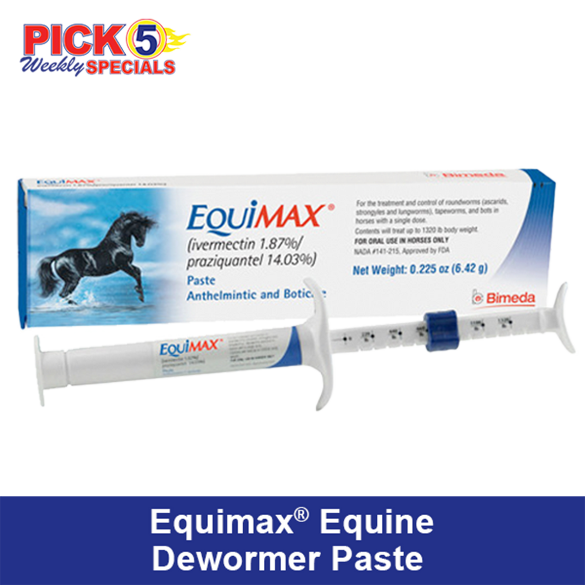 Equimax® Equine Dewormer Paste. On Sale 12/21/25  - 1/3/26.