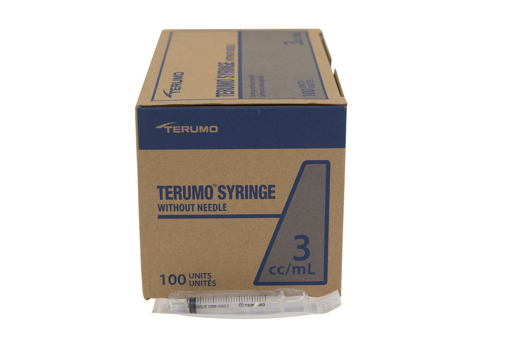 Terumo® 3 cc Regular Tip Syringes - 100 count