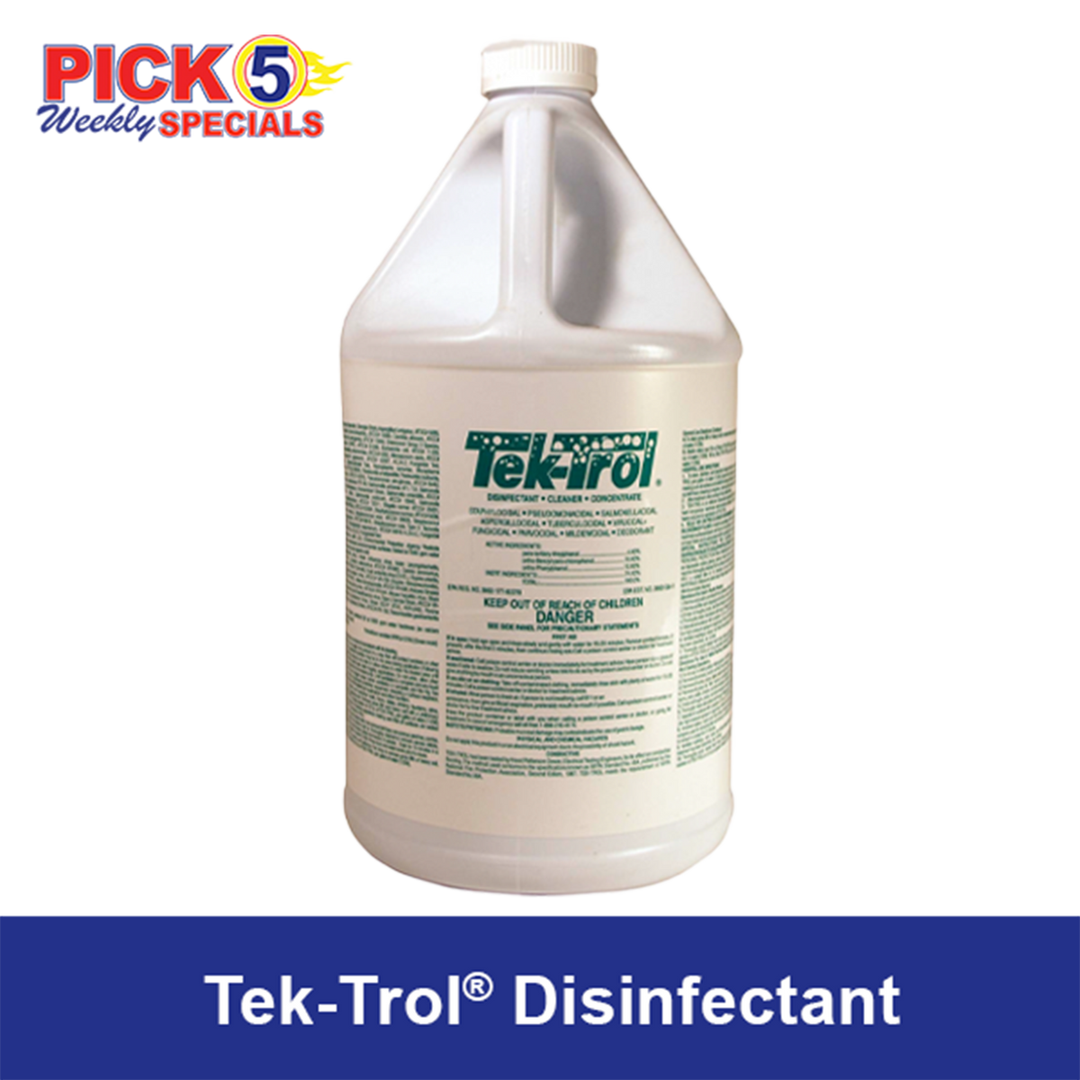 Tek-Trol® Disinfectant - Gallon.  On Sale 1/18/26 - 1/31/26.