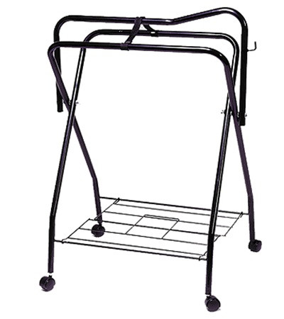 Folding Saddle Stand with Wheels