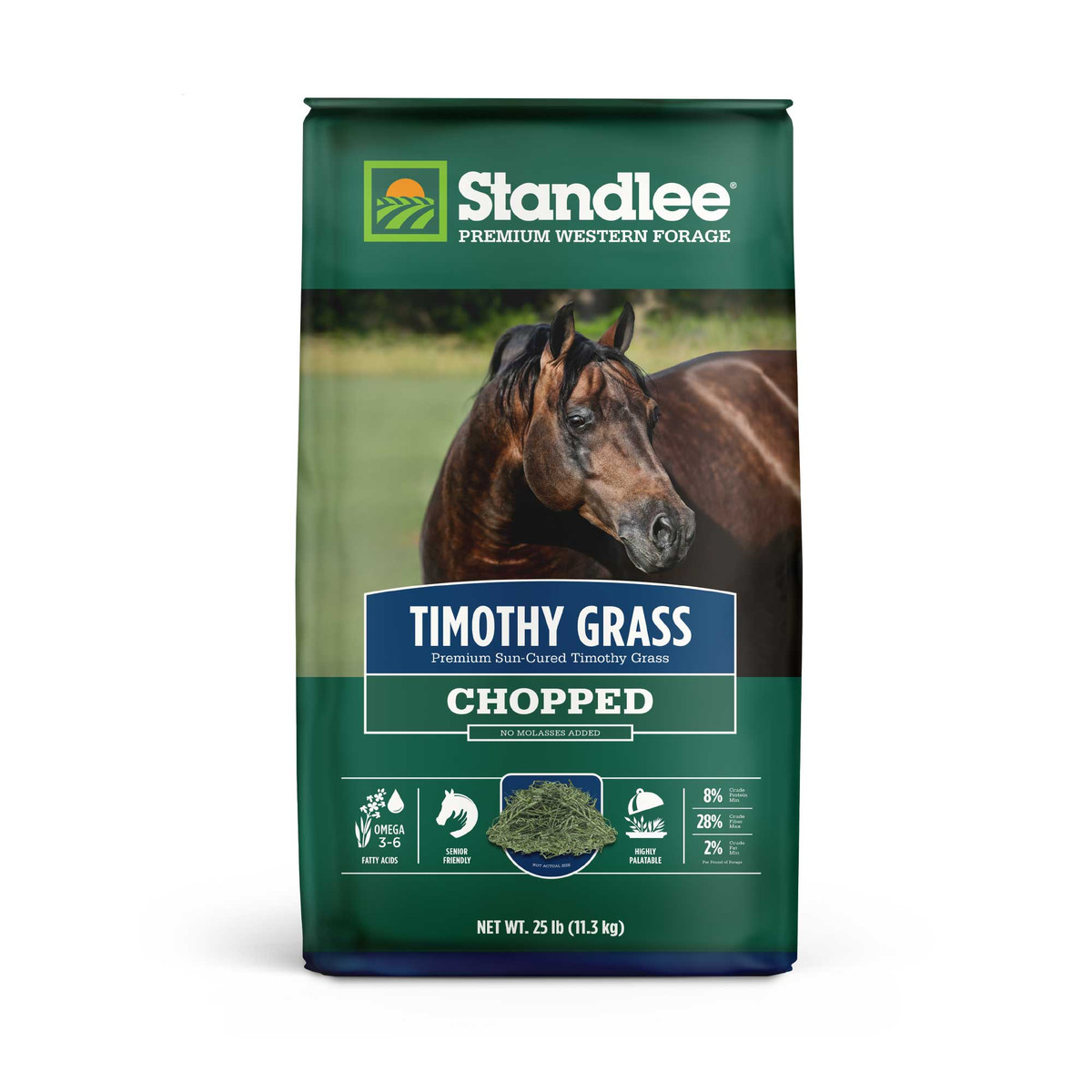 Standlee® Premium Chopped Timothy Hay- 25 lb Bag