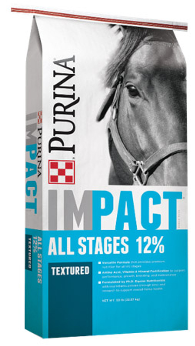 Purina® Impact® All Stages -12% Textured Horse Feed - 50 lbs Purina® Impact® All Stages -12% Textured Horse Feed - 50 lbs