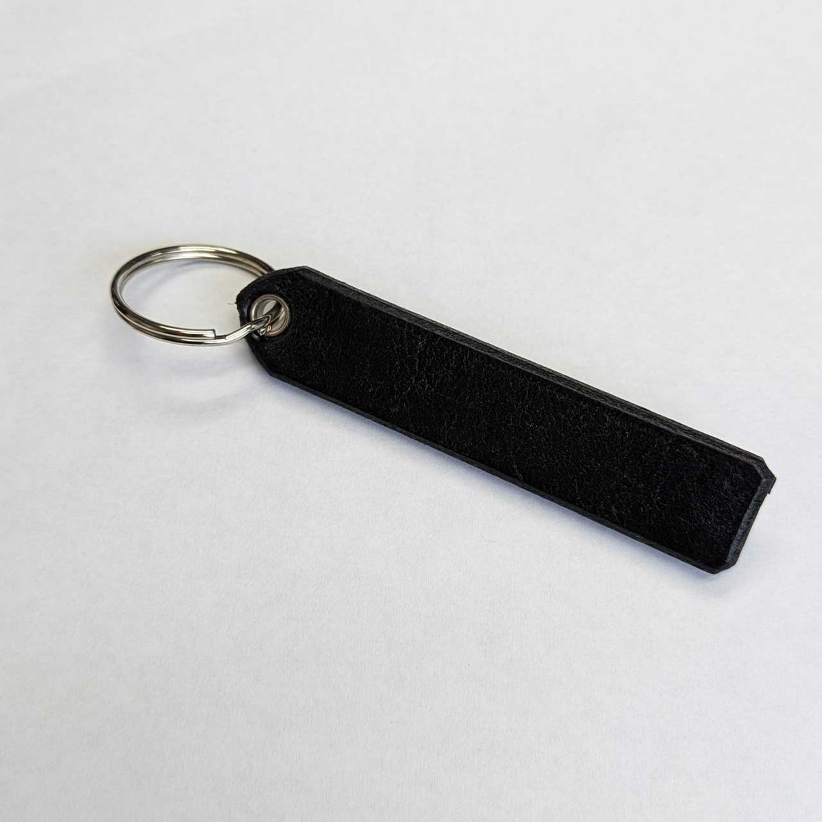Leather Key Tag w/ Silver Hardware Leather Key Tag w/ Silver Hardware