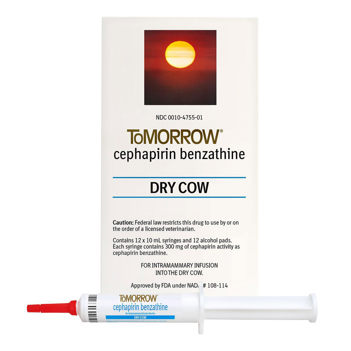 Tomorrow® Paste (Cephaperin Benzathine) Dry Cow (Rx) - 10 mL CASE OF 12