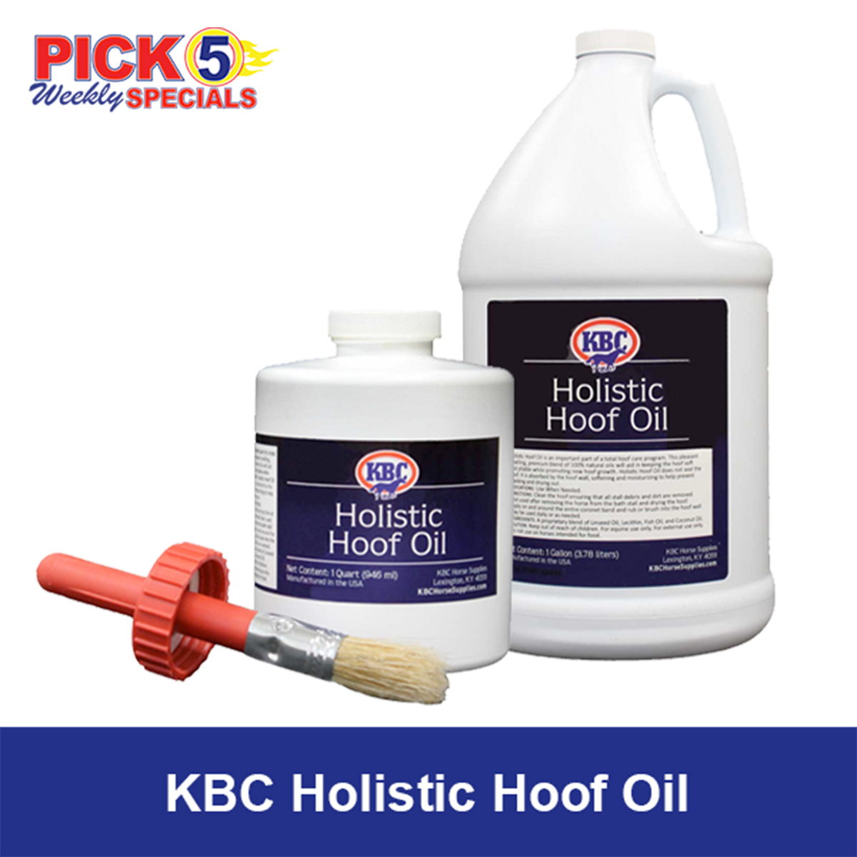 Kentucky Holistic Hoof Oil Quart Pick 5 Weekly Special 8/17 - 8/23/25 Kentucky Holistic Hoof Oil Quart Pick 5 Weekly Special 8/17 - 8/23/25