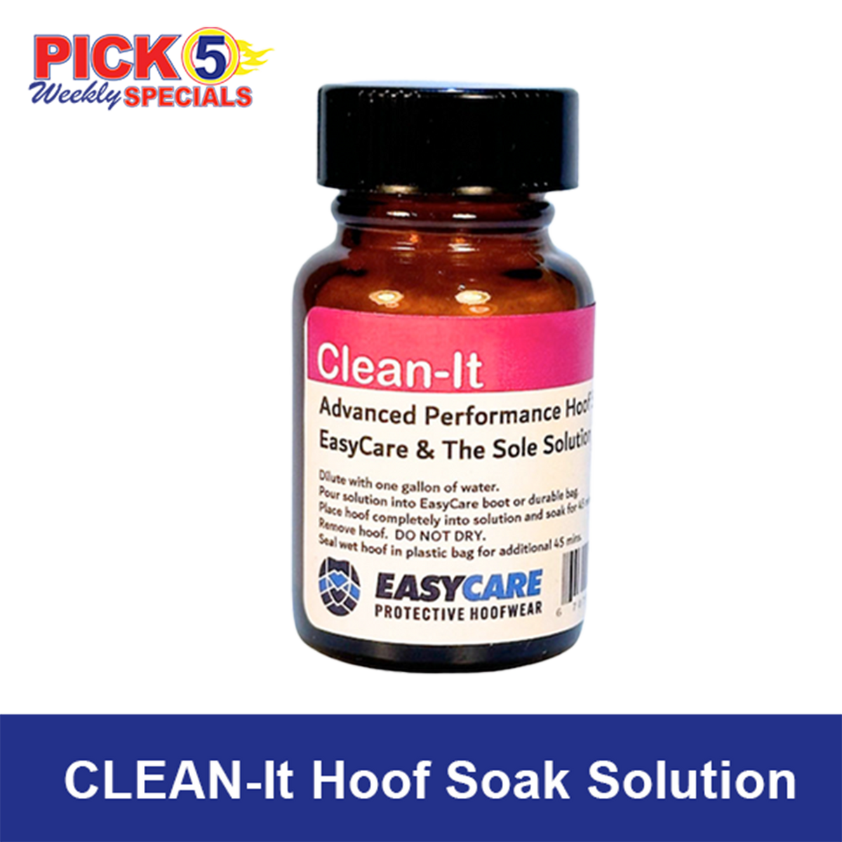 CLEAN-It Hoof Soak Solution 25 gm.  On Sale 1/18/26 - 1/31/26.