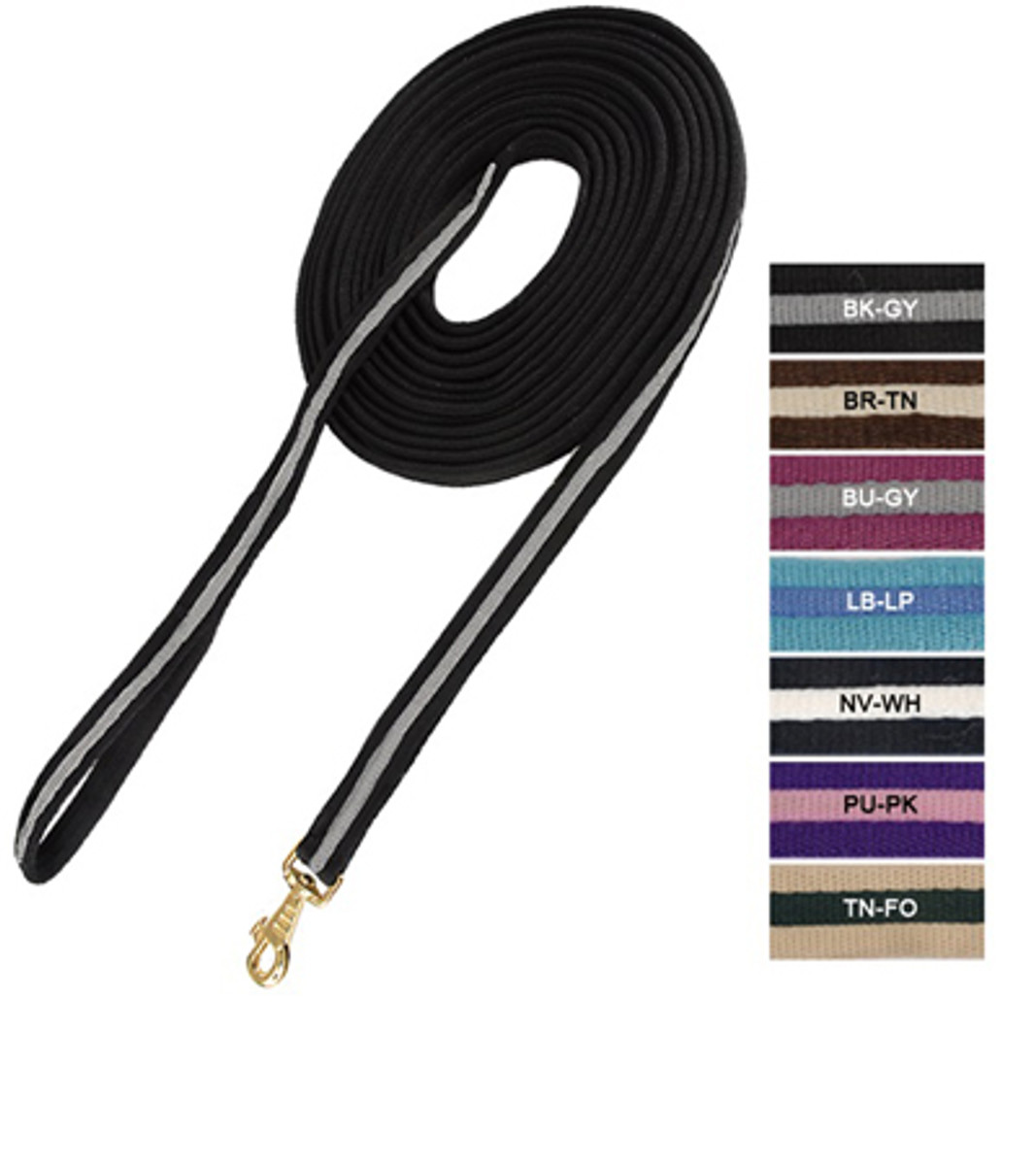 Padded Lunge Line - Brown/Tan