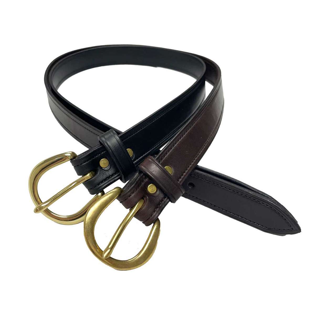 Kentucky Leather Nameplate Belt 1" Wide