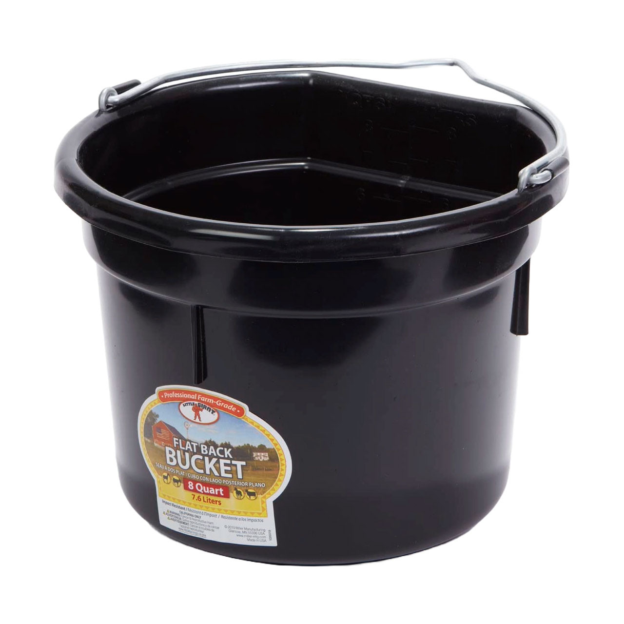 Little Giant® DuraFlex Flat Back Bucket 8 Quarts by Miller