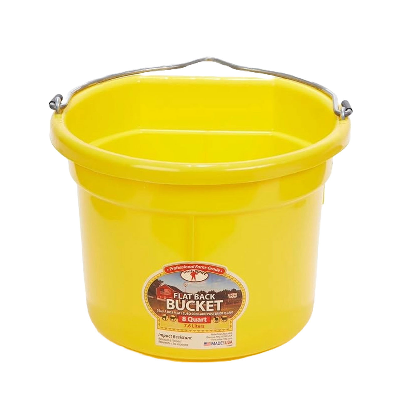 Little Giant® DuraFlex Flat Back Bucket 8 Quarts by Miller