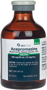 Acepromazine Injectable (Rx) - 50 mL