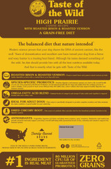 Taste Of The Wild® - High Prairie Grain-Free Dog Food - 28 lb