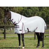 Weatherbeeta® ComFiTec™ Essential Mesh Fly Sheet Combo - White, Maroon & Gray