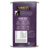 Tribute® Kalm 'N EZ® Textured Feed 50 lb, Back of Bag