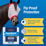 SuperMask® II Fly Mask Small Horse/Arabian Size