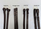 Leather Race Reins - Buckle End