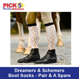 Dreamers & Schemers Boot Socks - Pair & a Spare,. Sale 12/21/25  - 1/3/26.