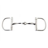 Korsteel® Stainless Steel Slow Twist Dee Ring Snaffle Bit