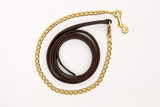 Leather Lead Strap - 36 Inch Chain