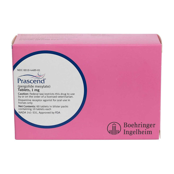 Prascend Tablets (Pergolide) 1 mg - 60's (Rx)