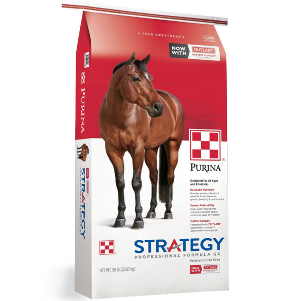 その他 Winning Thoroughbred Strategies Purina® Strategy® Professional Formula GX Horse Feed- 50 lbs