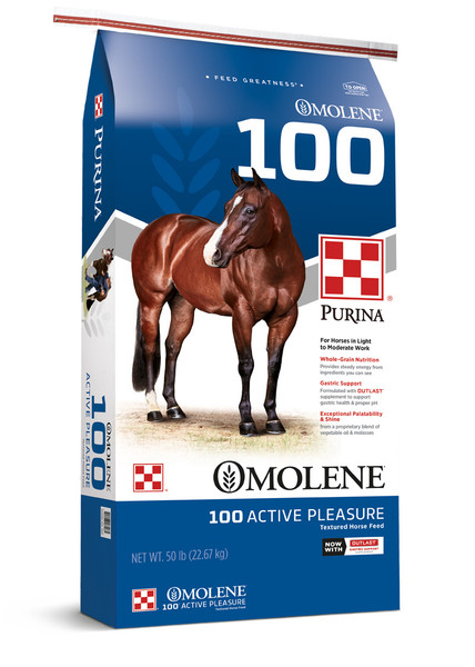 Purina® Omolene® 100 - Active Pleasure Horse Feed- 50 lbs