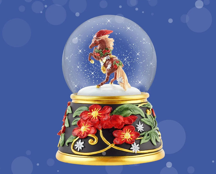 Breyer® 2025 Holidays Musical Snow Globe - Joy of the Season