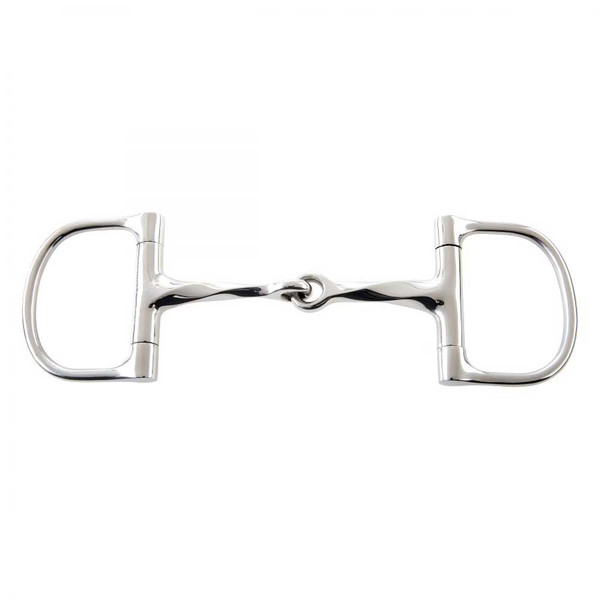 Korsteel® Stainless Steel Slow Twist Dee Ring Snaffle Bit