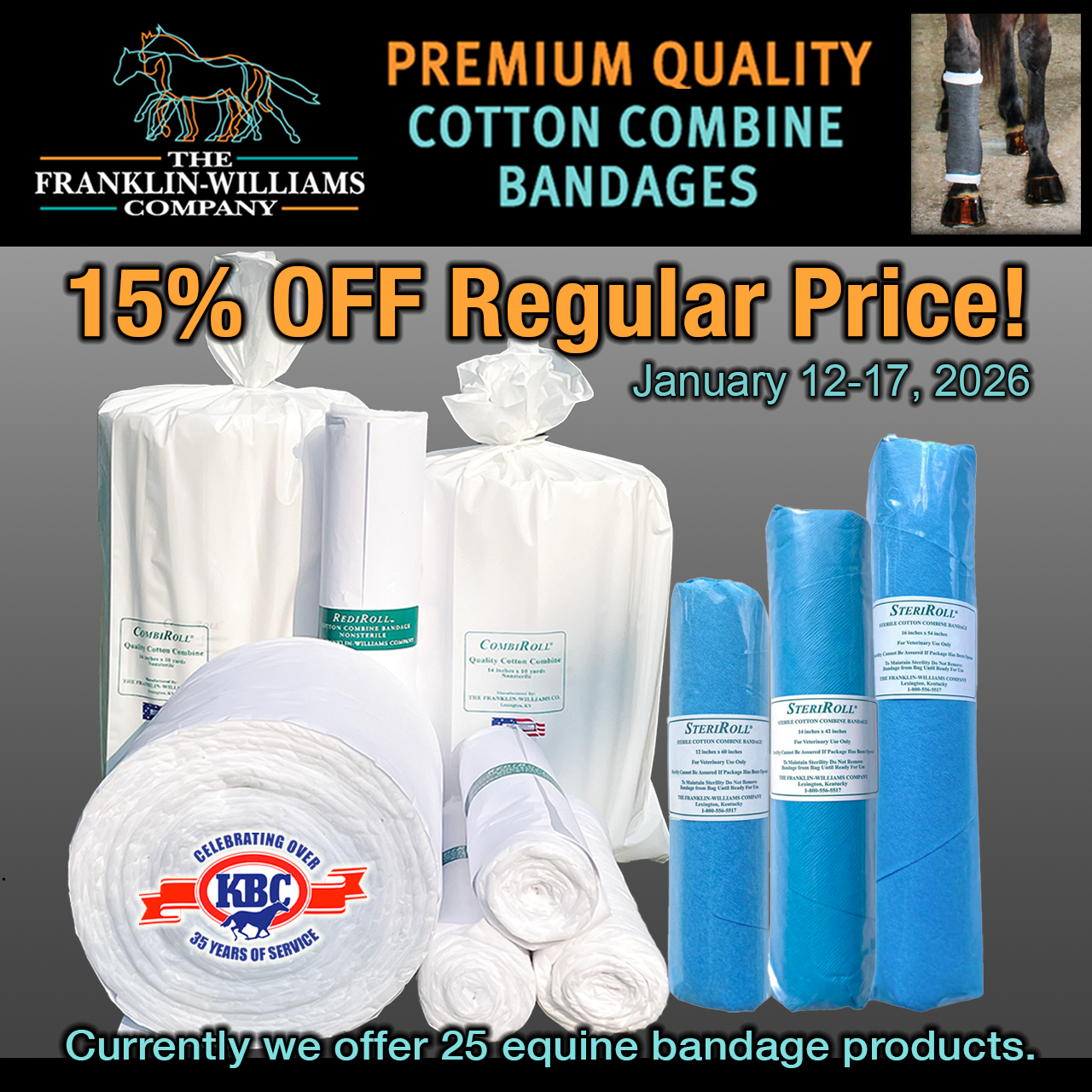 Franklin Williams Combine Products 15% OFF 1.12 - 1.17-26