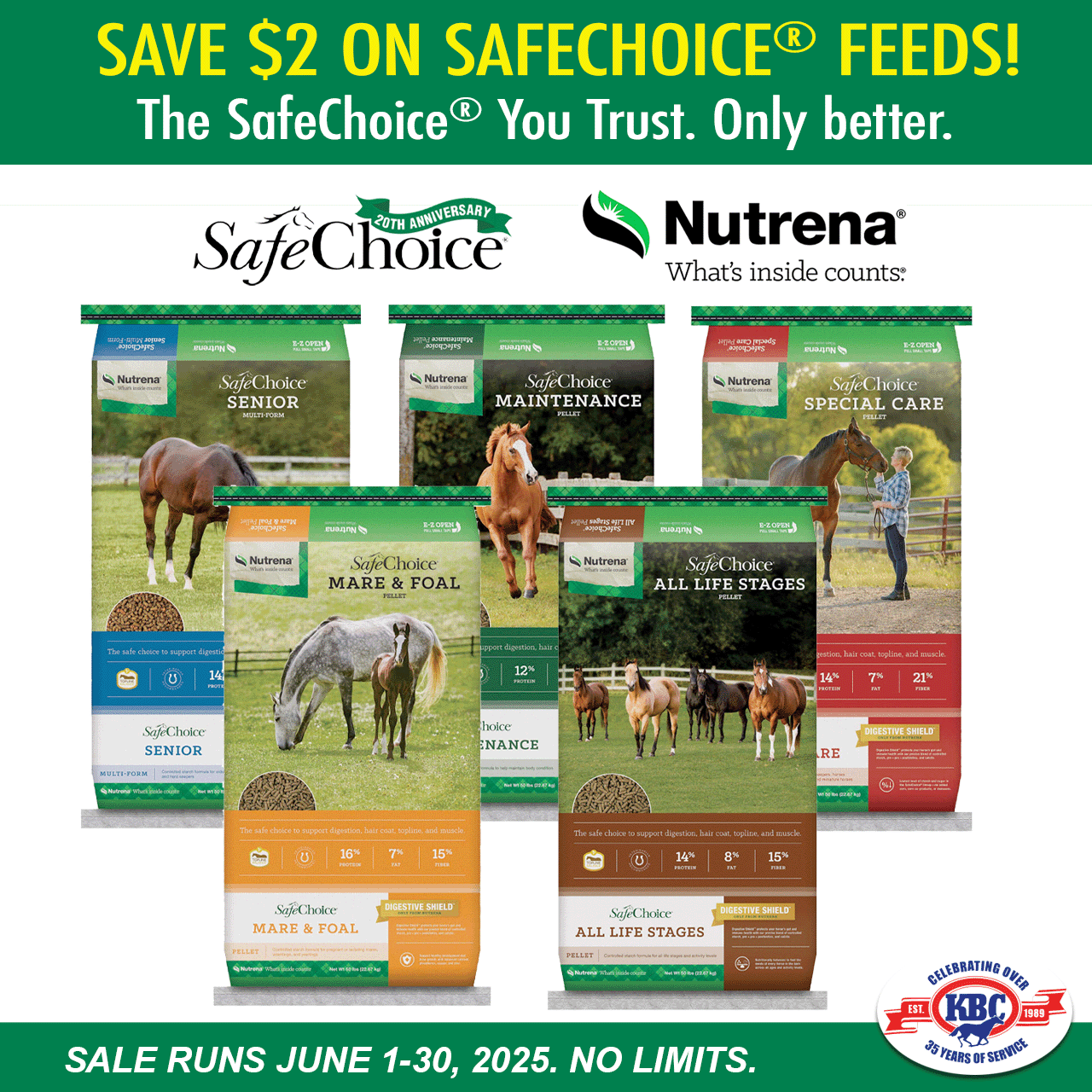 Nutrena SafeChoice Feed Line on Sale June 2025