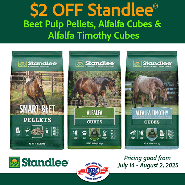 Standlee Premium Western Forage  Sale $2 off Select Products. Valid 7/13 - 7/19/25.