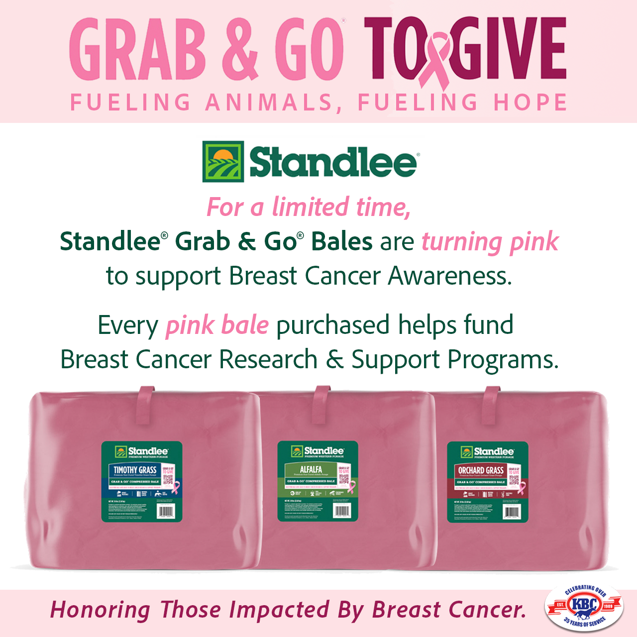 Standlee Grab & Go Bales Pink Bales!