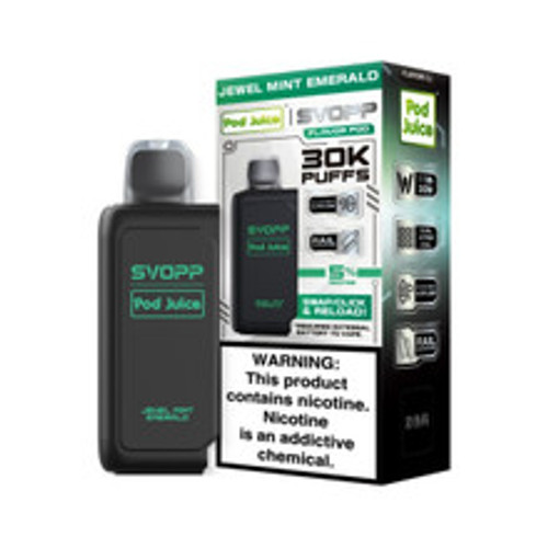 Pod Juice OXBAR Svopp Disposable Pod 30K - Jewel Mint Emerald Pod Juice OXBAR Svopp Disposable Pod 30K - Jewel Mint Emerald