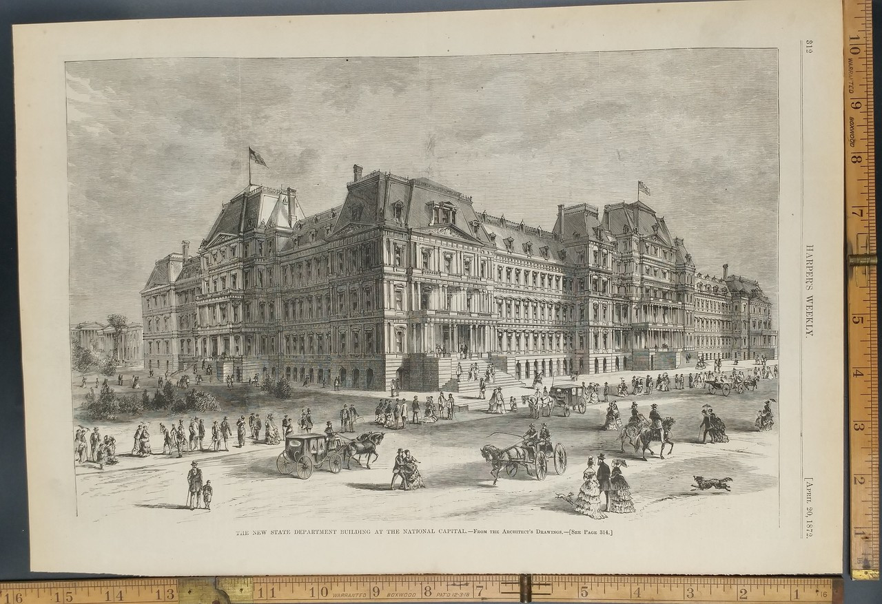 The new State Department Building at the National Capital from the ...