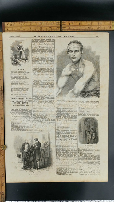 Champion Sculler of America Joshua Ward, of Newburg N.Y from 1863.Tenant of the Stone House by Umsted.