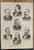 President Grover Clevelands Cabinet: William C. Endicott, Secretary of War, William C. Whitney, Secretary of the Navy and more. Original Antique Engraving AKA Print from 1885.